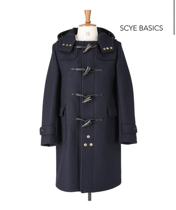 SCYE BASICS カシミヤ混・新品未使用・日本製・ダッフルコート