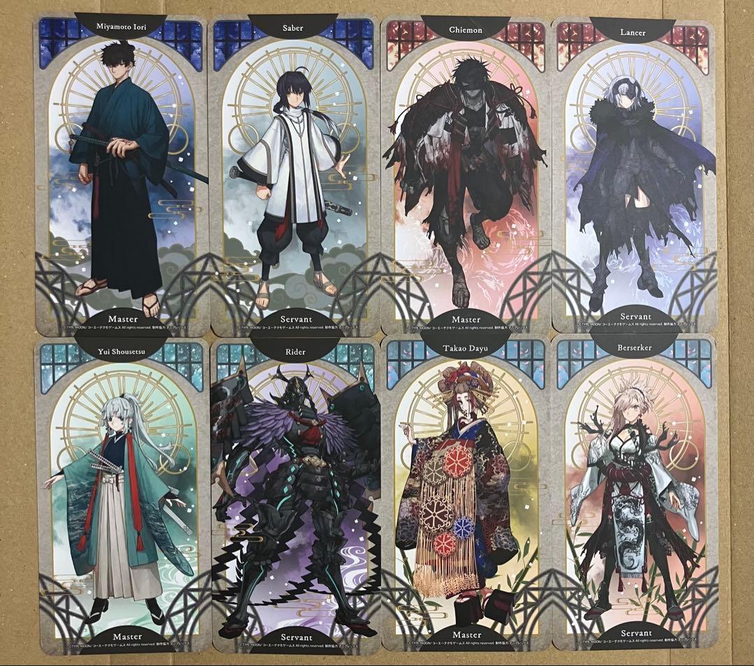 Fate/Samurai Remnant タロット風イラストカードセット
