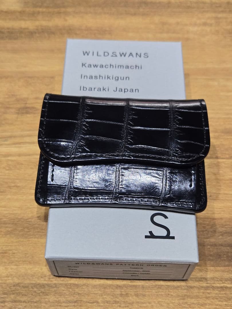 WILDSWANS パターンオーダー クロコ ワイルドスワンズ　ブラック　タング
