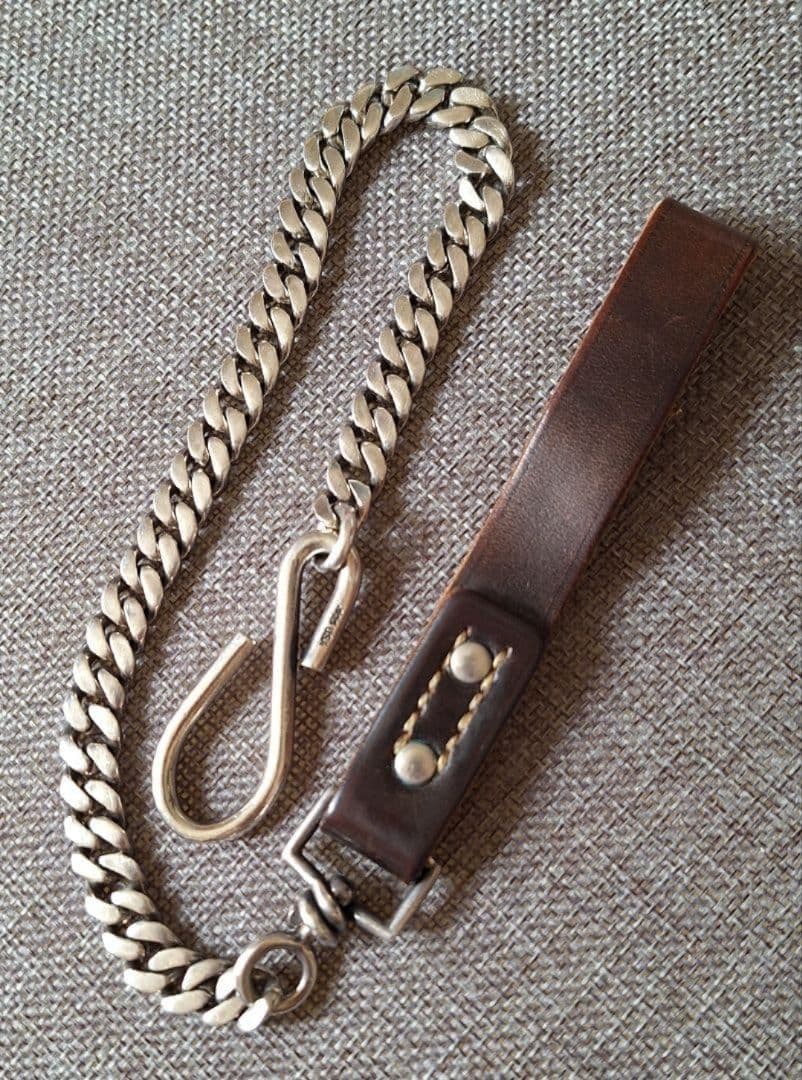 テンダーロインウォレットチェーン シルバー 925コードバンTENDERLOIN