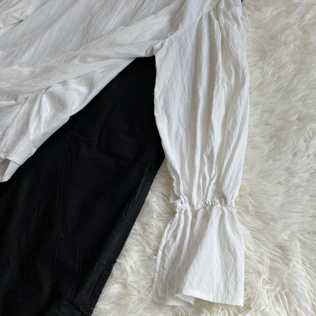 ✨新品未使用タグ付き✨ビアズリー ギャザーカフスシャツ 洗濯可