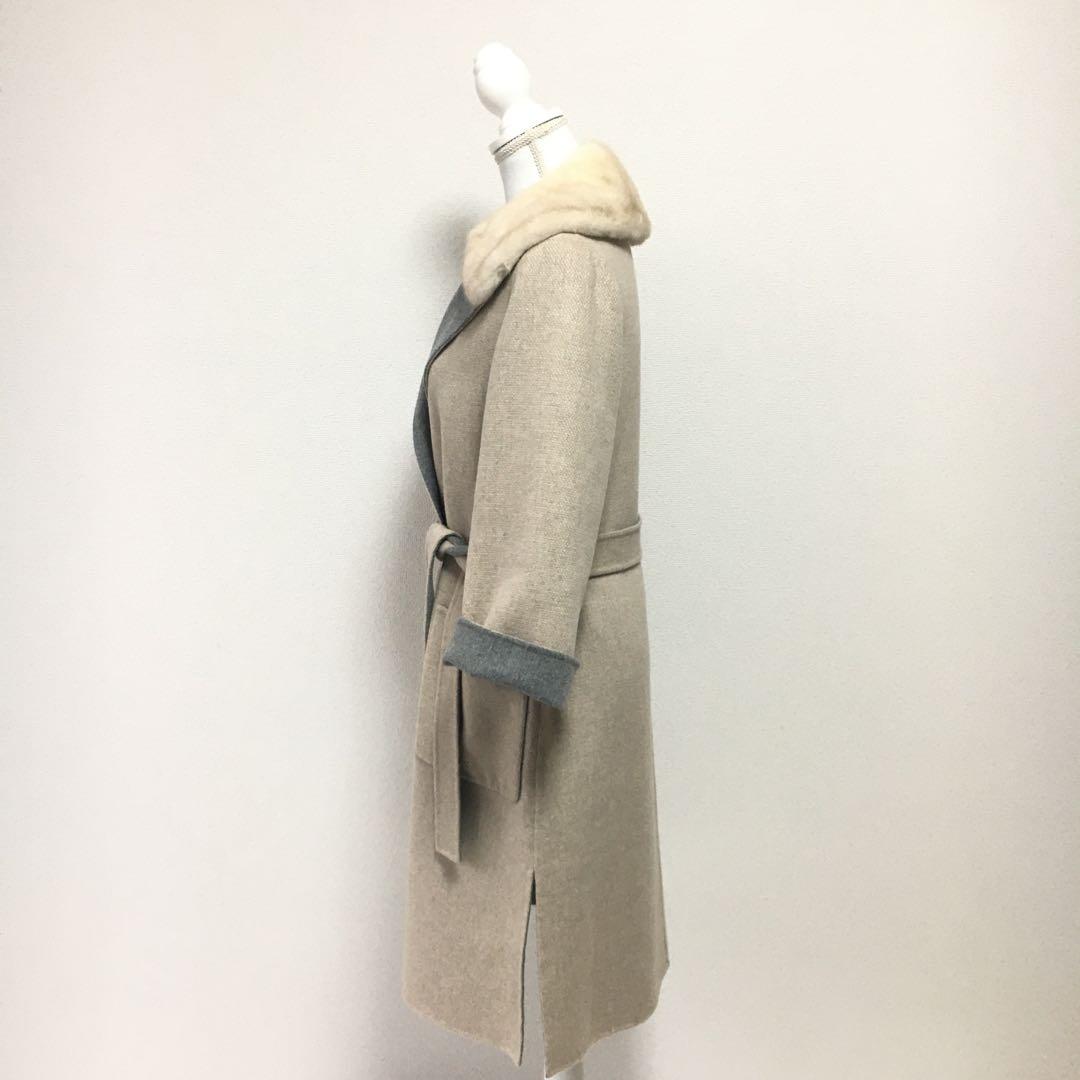 美品 定価50万円 FOXEY フォクシー カシミヤ ミンク ファー コート
