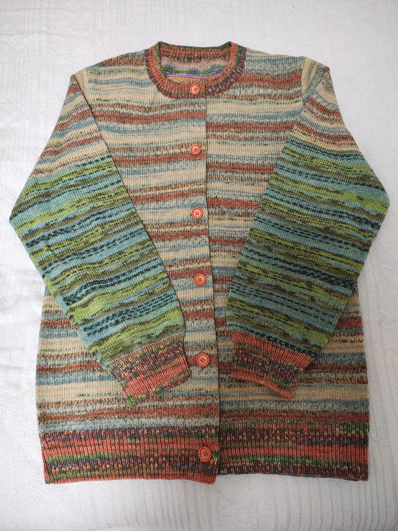 梅村マルティナ Opal毛糸 手編み 前開きカーディガン - メルカリ