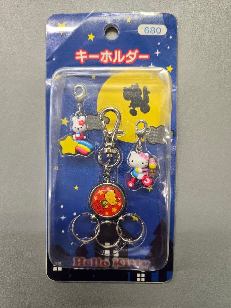 【未開封品】 Hello Kitty キーホルダー　ストラップ 夜空 ET