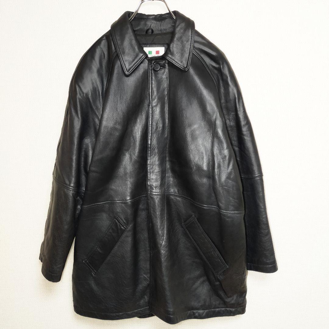 美品】オーバーサイズ レザージャケット 羊革 ブラック 黒 XL 常田大希