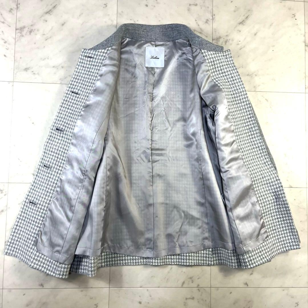極美品♪レリアン2024AW 一重仕立てコート 定価16万 グレー 大きいサイズ