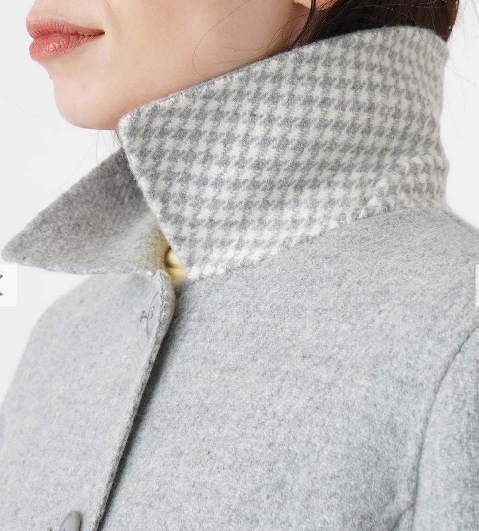 極美品♪レリアン2024AW 一重仕立てコート 定価16万 グレー 大きいサイズ