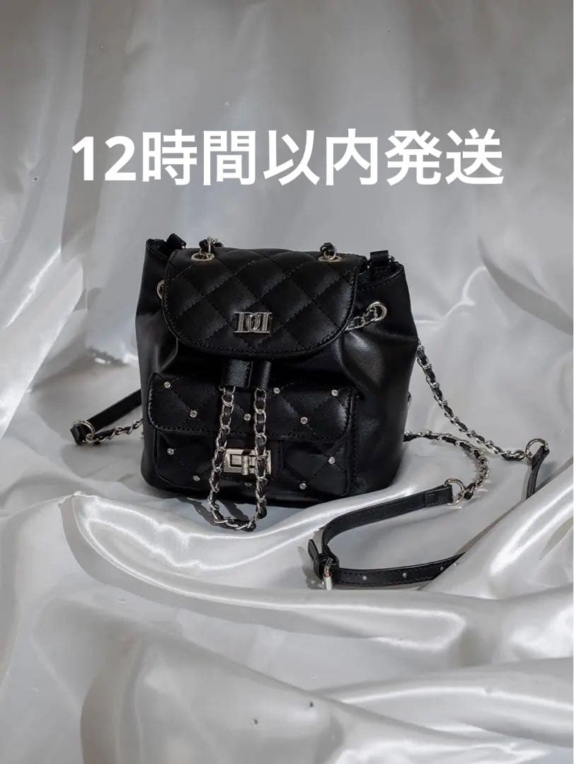 Darich ダーリッチ キルティングビジューミニリュック ブラック 予約商品】キルティングビジューミニリュック – Darich (ダーリッチ)