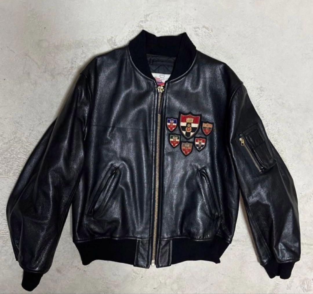 KARL HERMUT ピンクハウス　レザージャケット　フライトジャケット