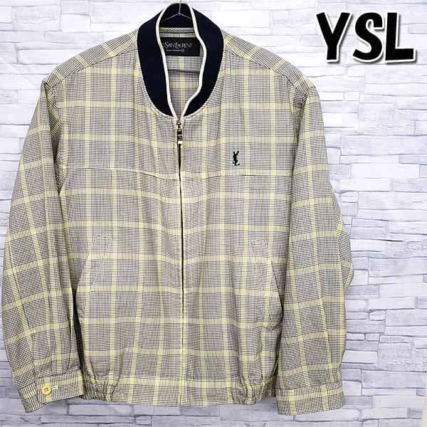 古着 90s YSL イヴ サンローラン スイングトップ チェック M - メルカリ
