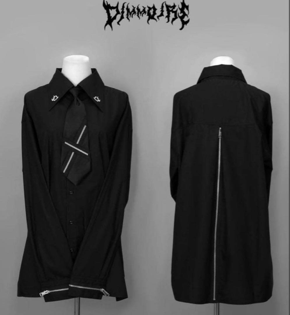 dimmoire ディムモアール ZIPシャツ 黒