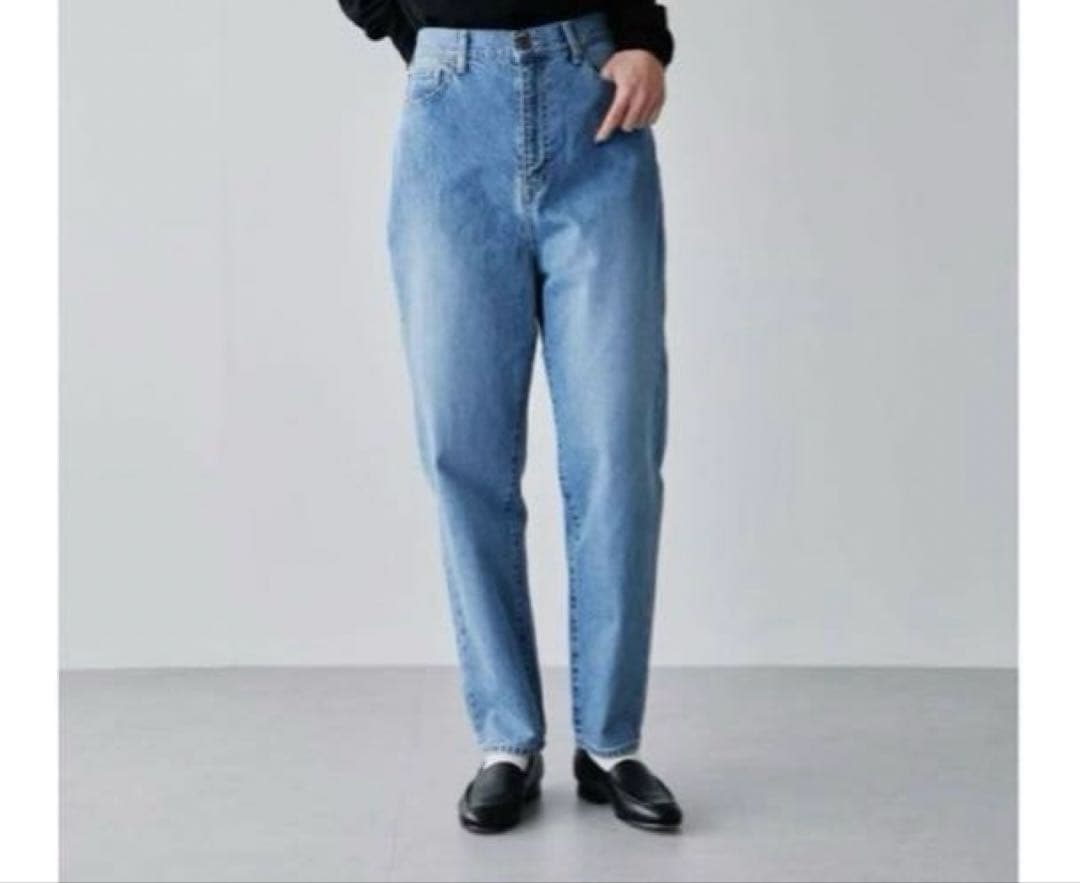 【お値下げ】北欧暮らしの道具店　テーパードデニム　ブルー