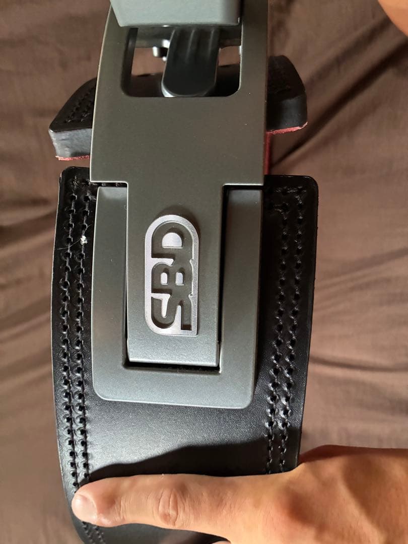 SBD POWERLIFTING パワーベルト ブラック/レッド