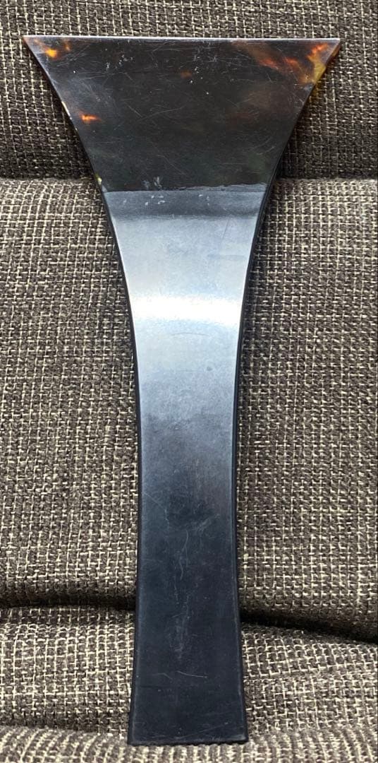 【美品】三味線撥　バチ　ばち　黒水牛　鼈甲　べっこう　高級品