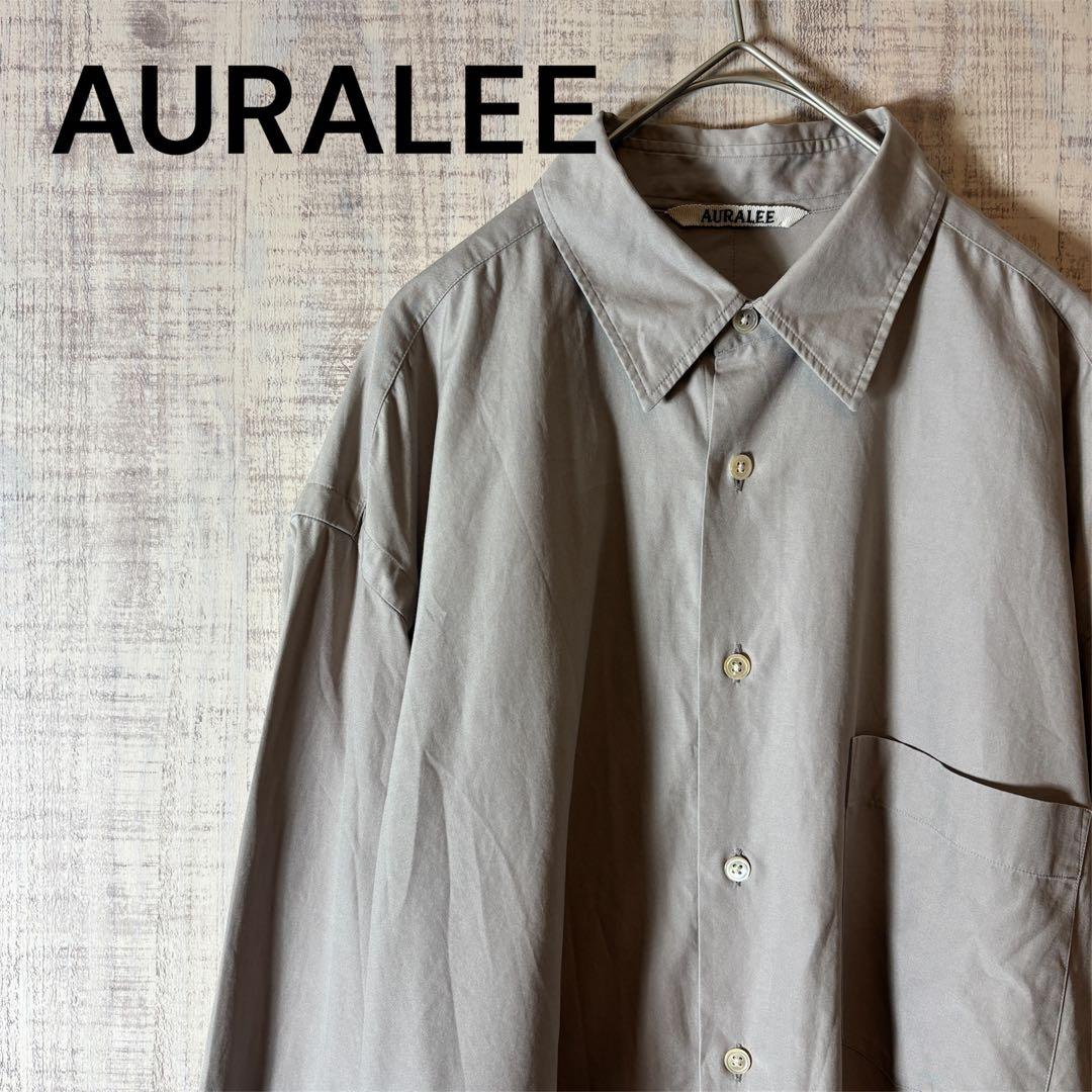 AURALEE オーラリー WASHED FINX TWILL SHIRTS