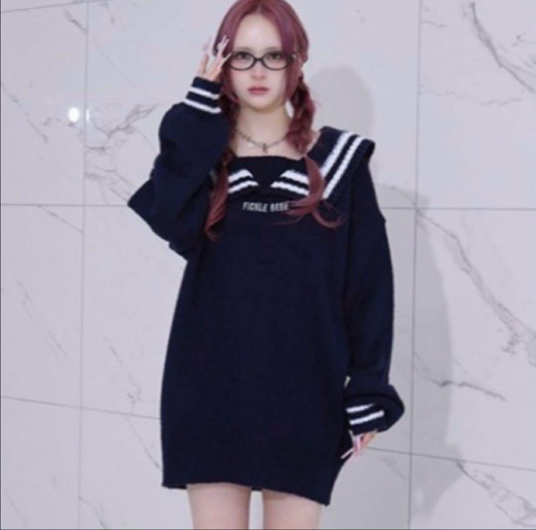 ficklebebe ニットワンピ