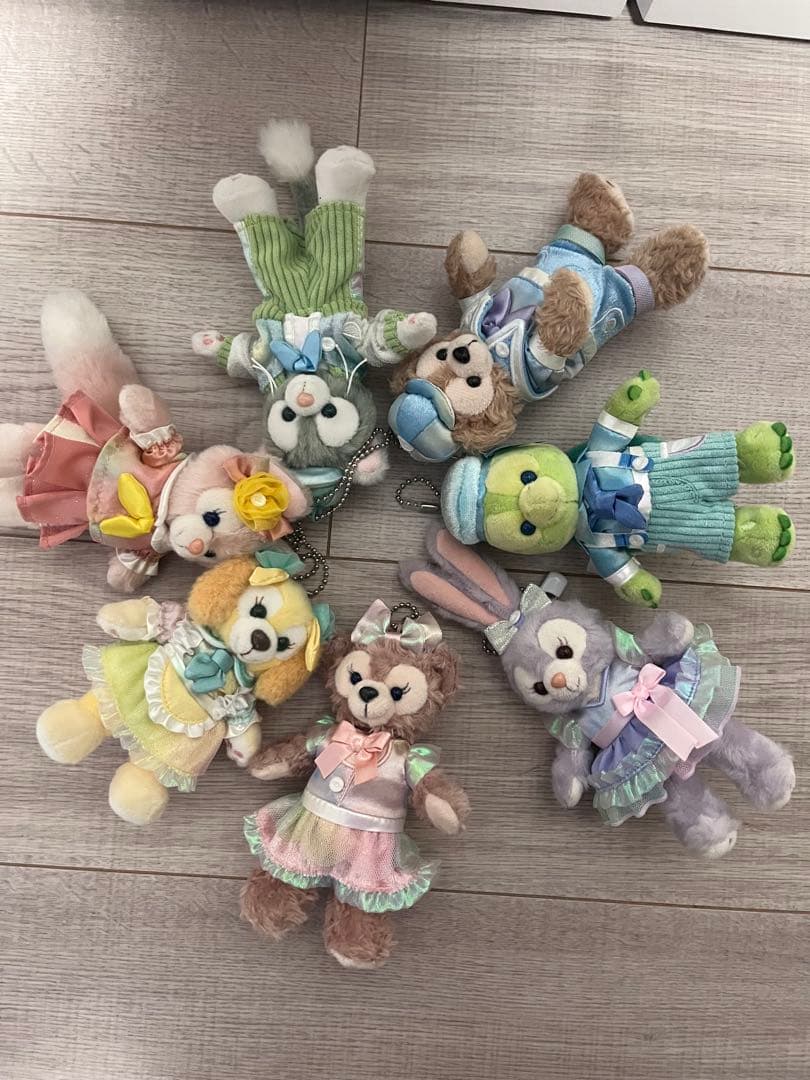 ダッフィー＆フレンズ カラフルハピネス ぬいぐるみバッジ ぬいば キー