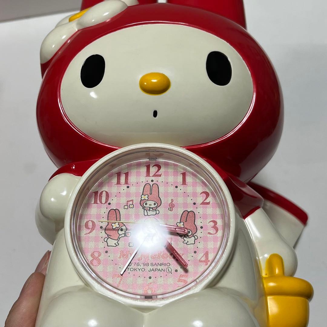 当時物】マイメロディ 目覚まし時計 レトロ 激レア サンリオ 1998年