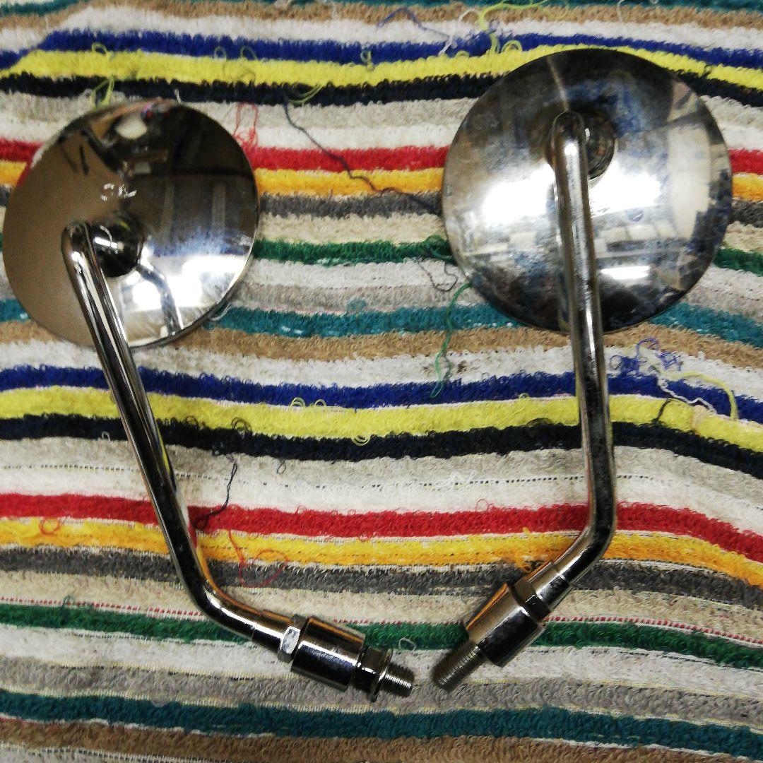 当時モノ　未使用　MS刻印　バイク用　バックミラー　10ミリ　左右セット