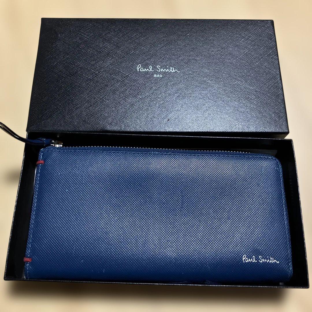 Paul Smith ネイビー 長財布 - メルカリ