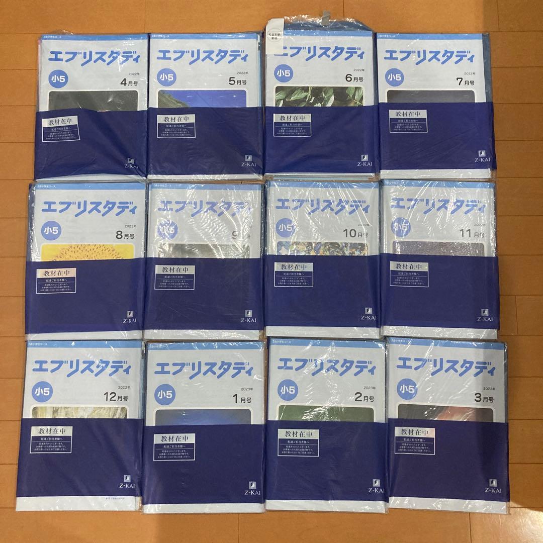 Z会 小5 エブリスタディ 4教科 1年分 国算理社 - メルカリ