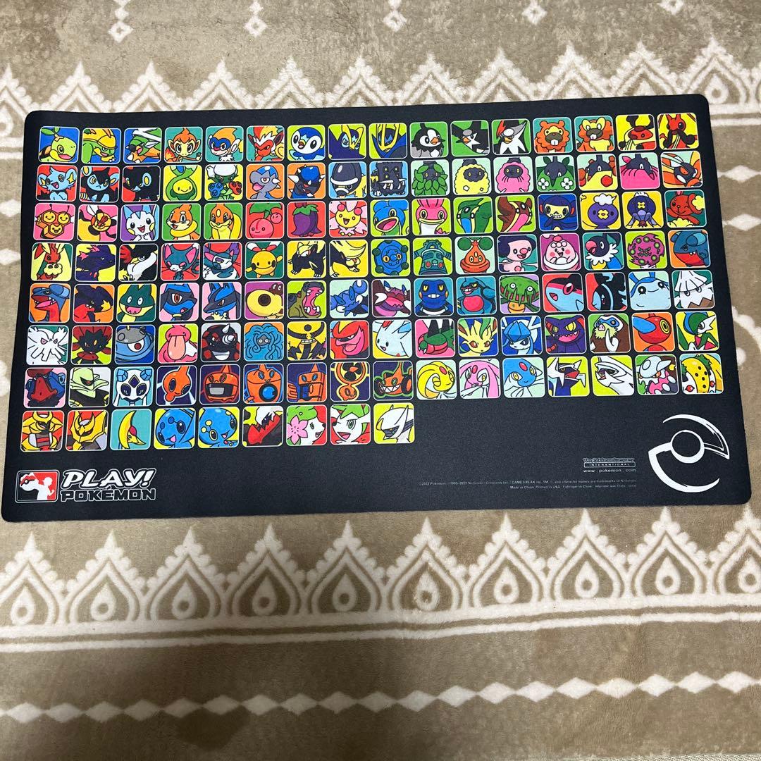 ポケモンカード　ポケモン　プレイマット　シンオウ　プロフェッサープログラム 状態A】ポケモンカードゲーム ラバープレイマット 海外版