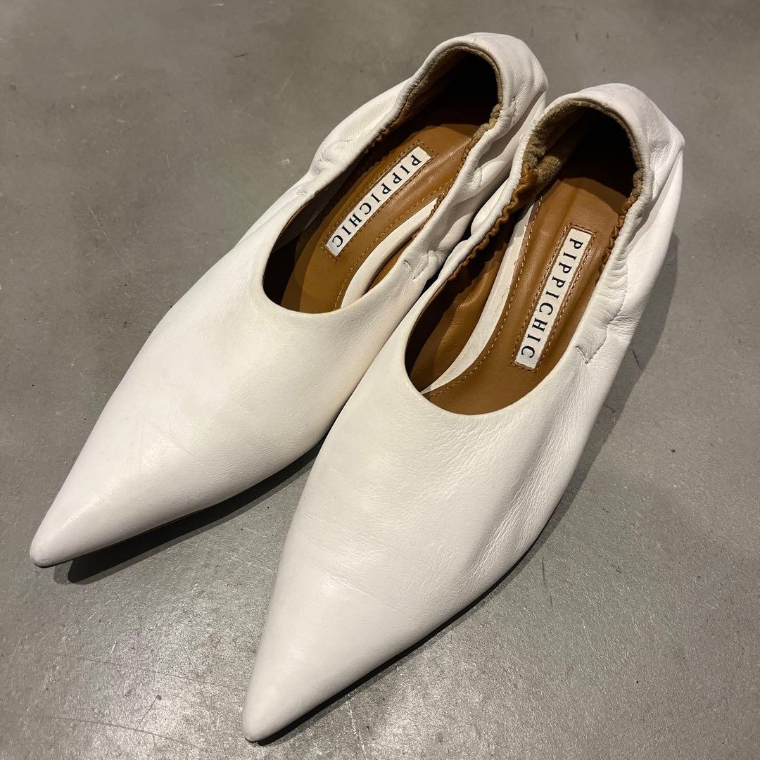 ※12月限定値下げ PIPPICHIC 白パンプス