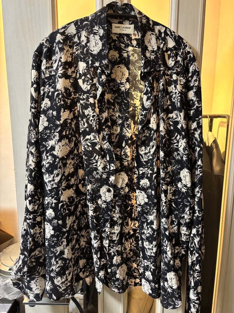 総柄フラワーシルク長袖シャツ20ss 楽天市場】