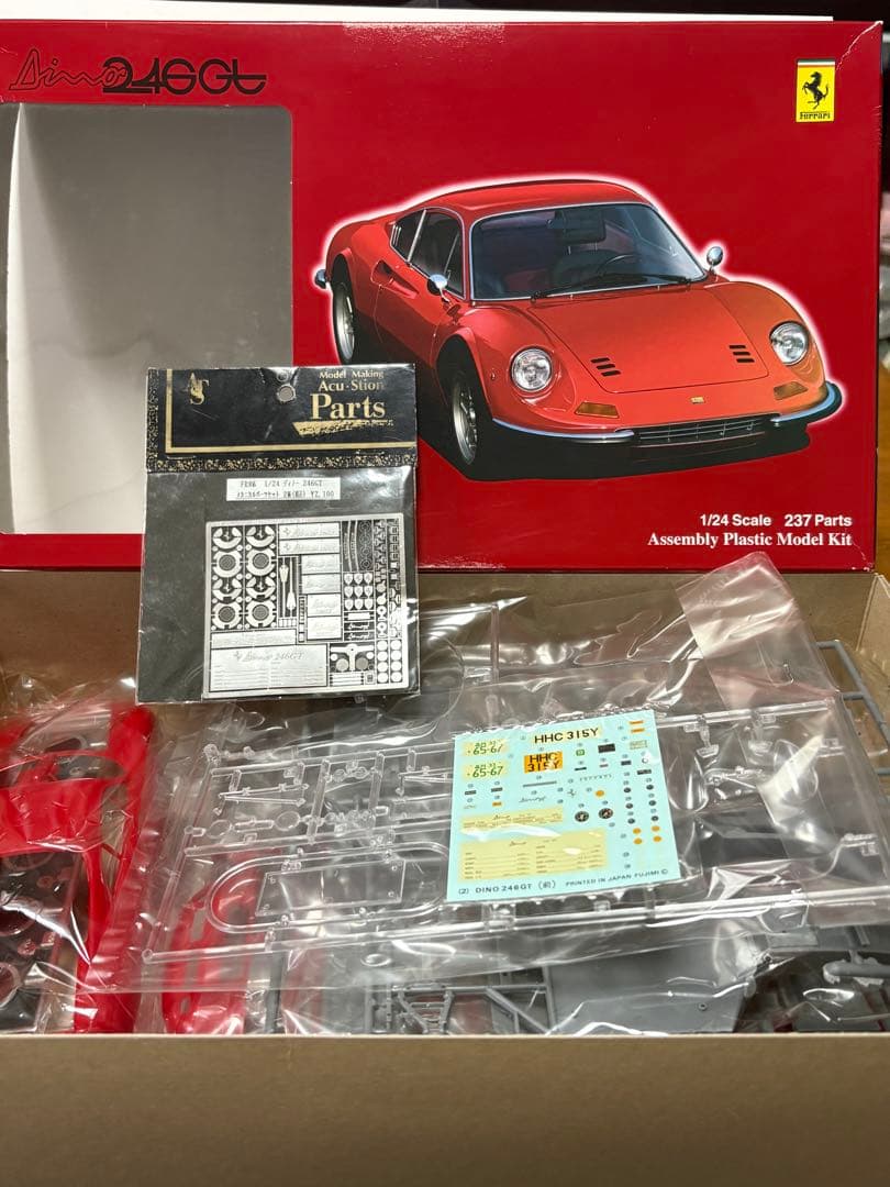 フジミ　1/24フェラーリDino246GT ×メカニカルパーツセット