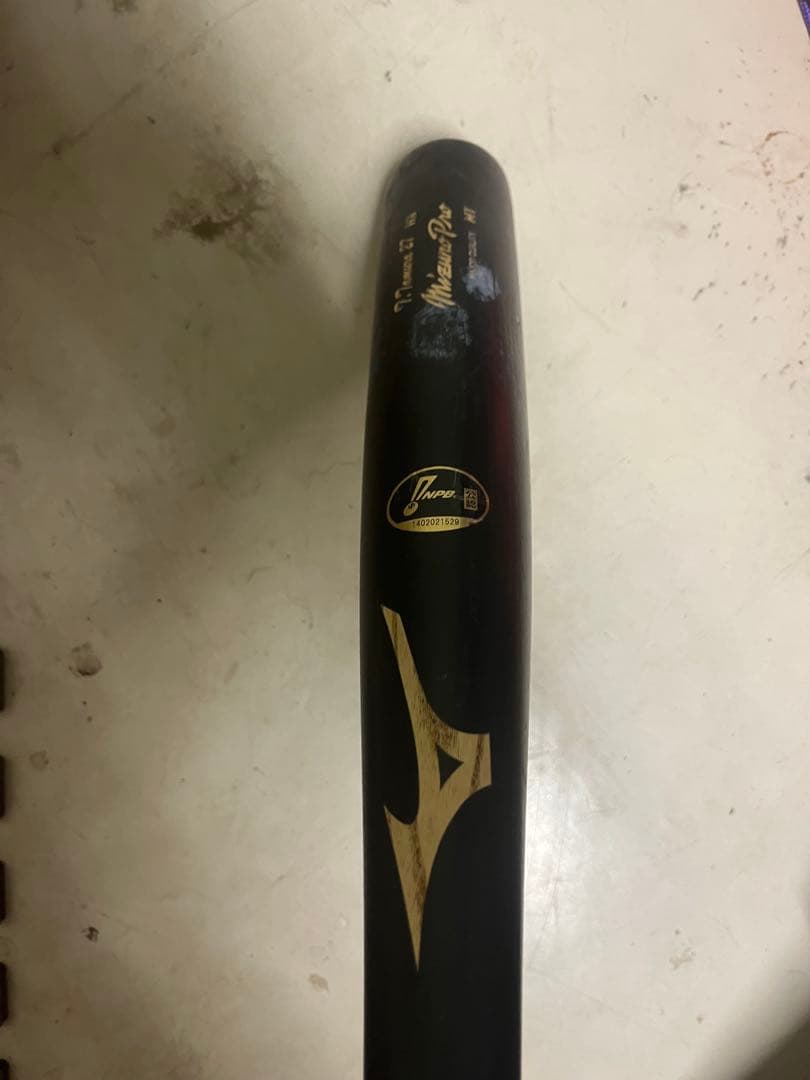 千葉ロッテマリーンズ　田村龍弘　実使用　ミズノプロ　木製バット