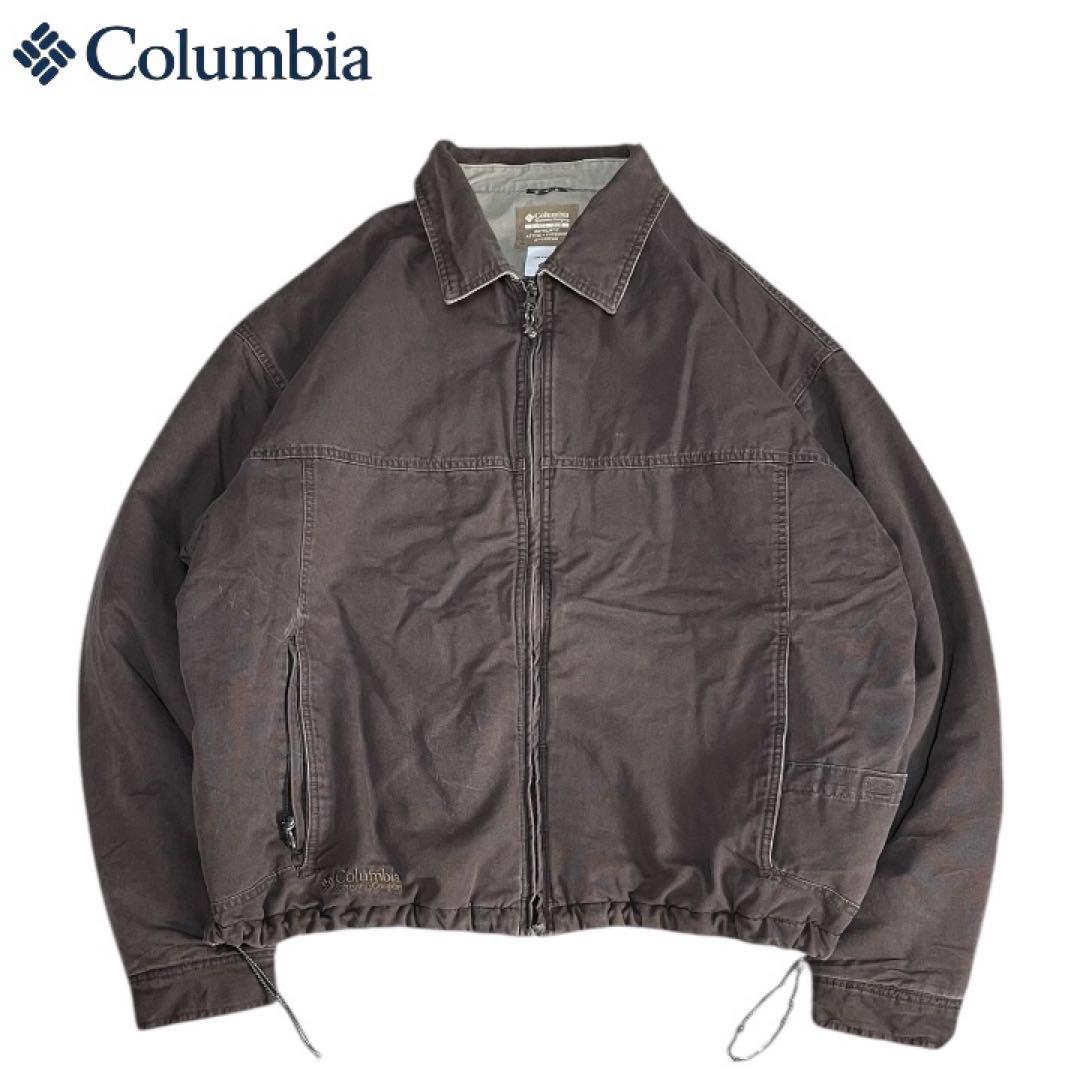 Columbia00sコットンワークジャケット中綿入り フェードブラウン雰囲気系