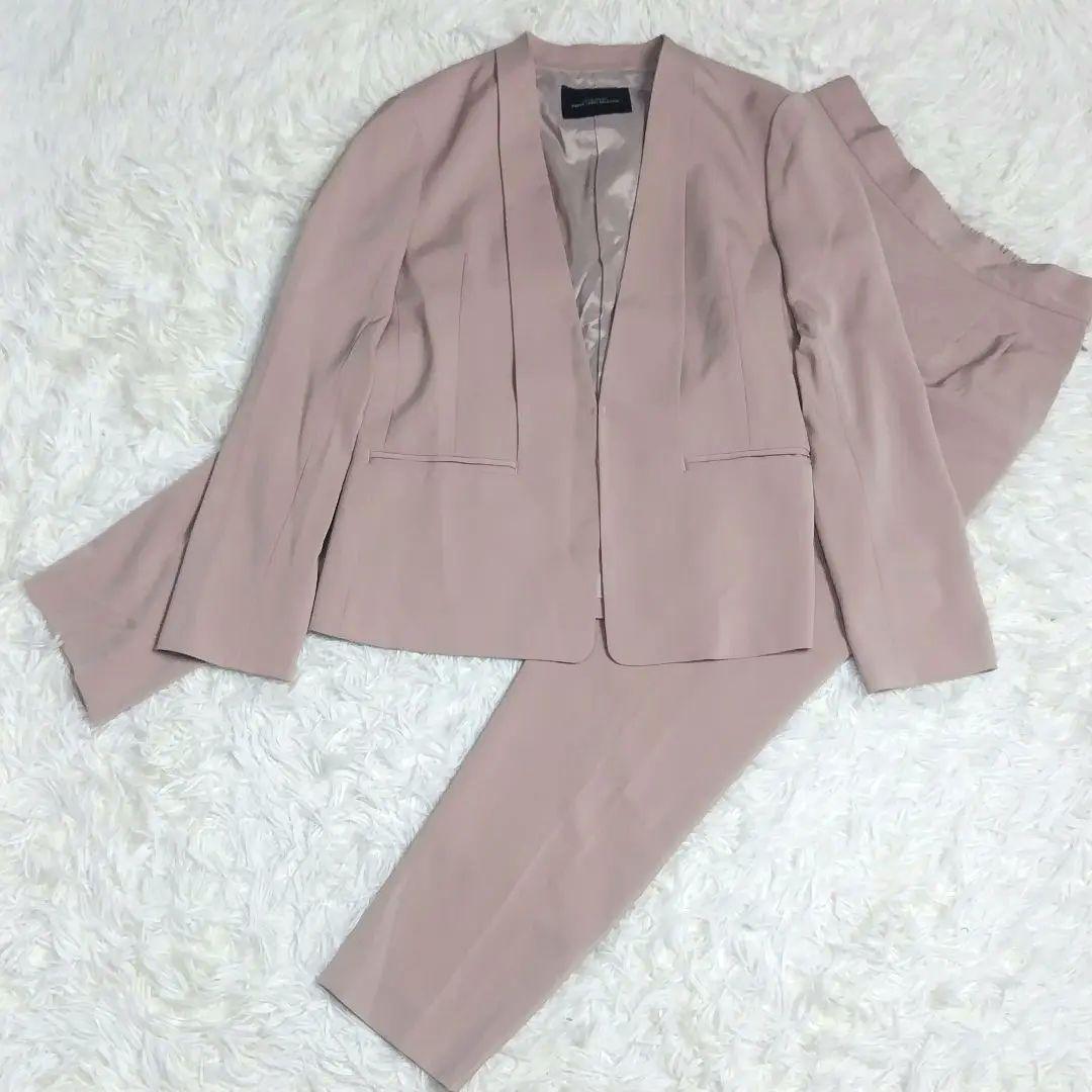 【大きいサイズ】グリーンレーベルリラクシング スーツ セットアップ ノーラペル