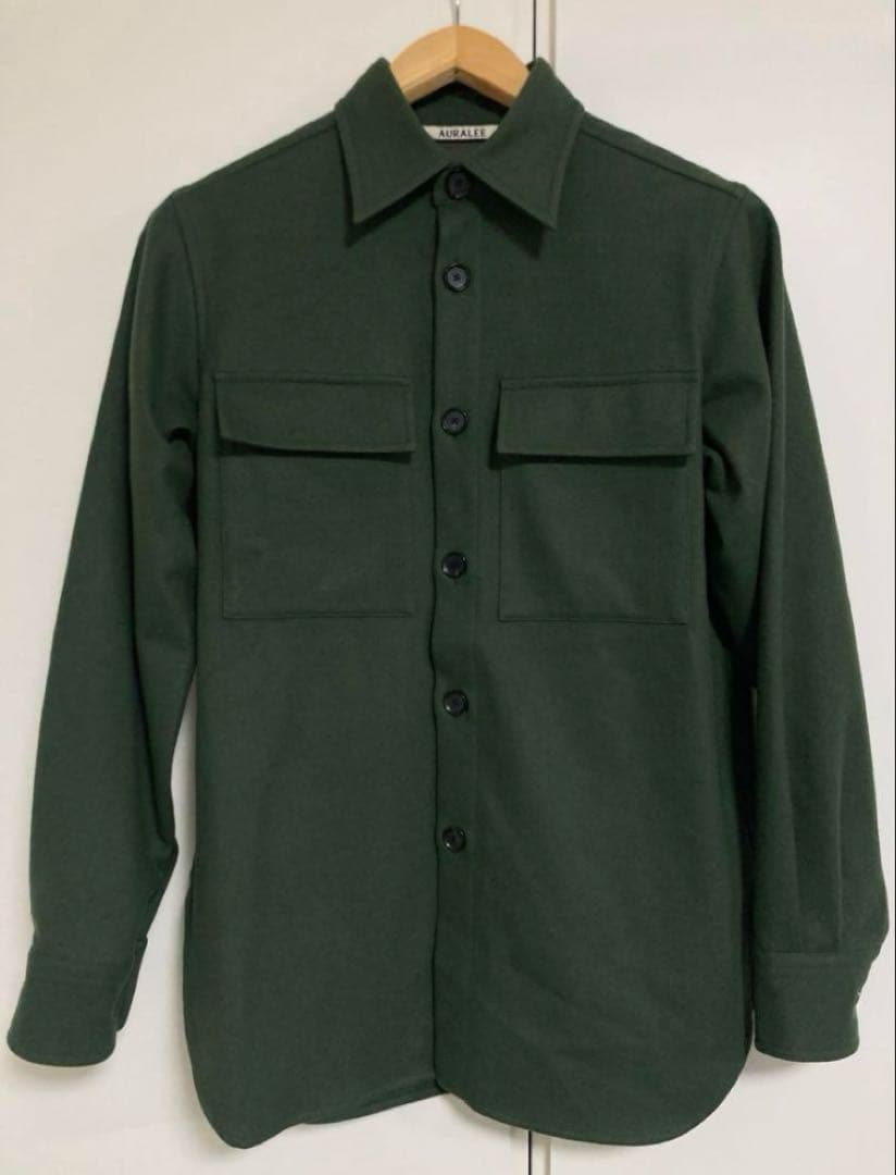 トップス AURALEE SUPER Soft WOOL Flannel SHIRT