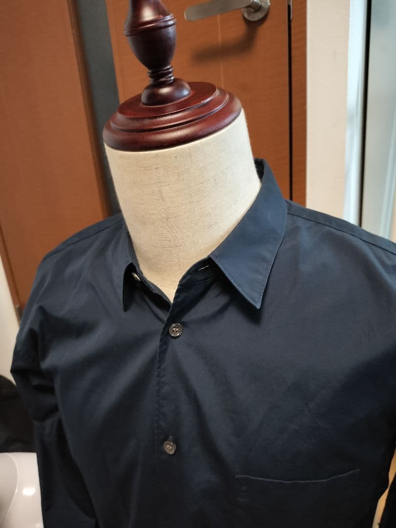 COMME des GARÇONS SHIRT ネイビー　ナロークラシック　L