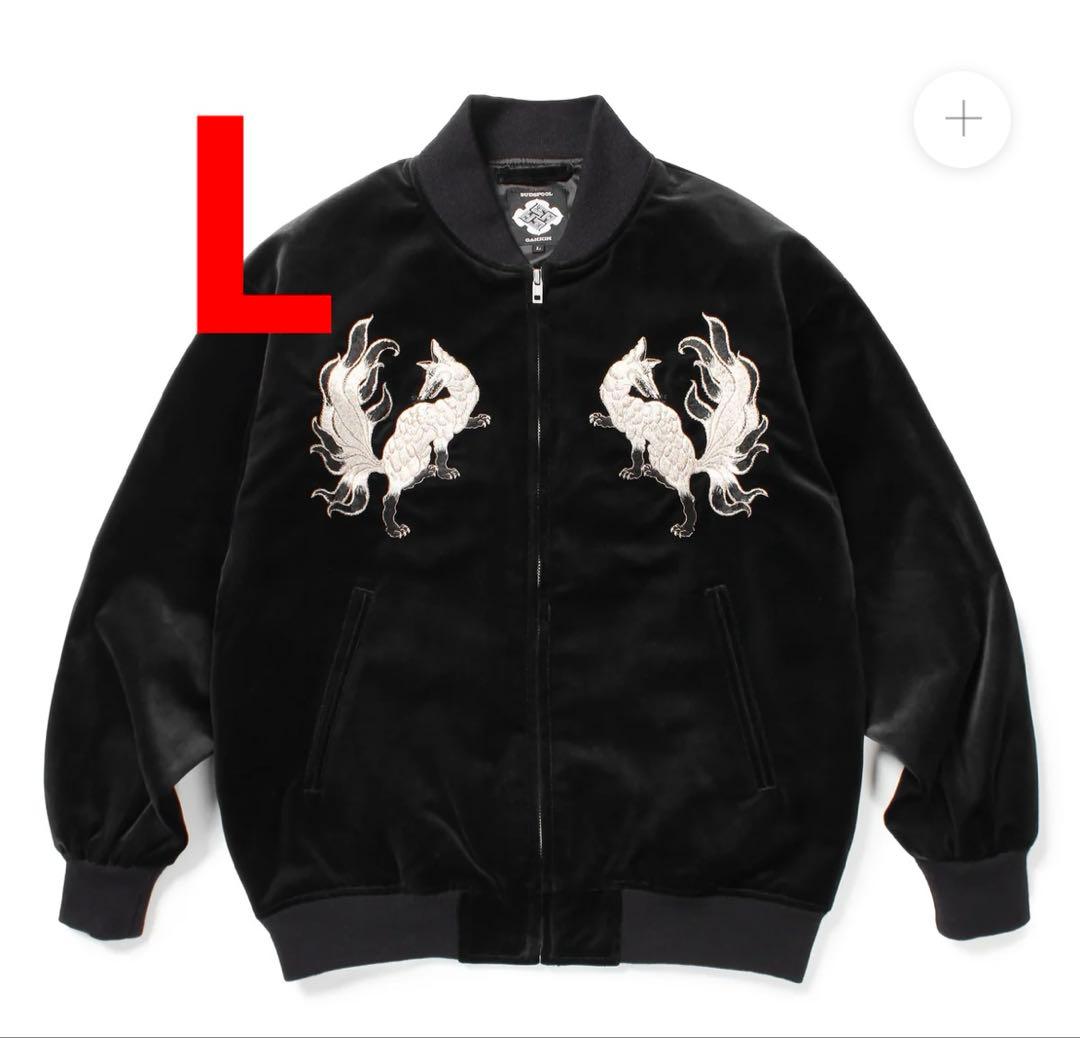 GAKKIN × BUDSPOOL 白墨狐 SOUVENIR JACKET