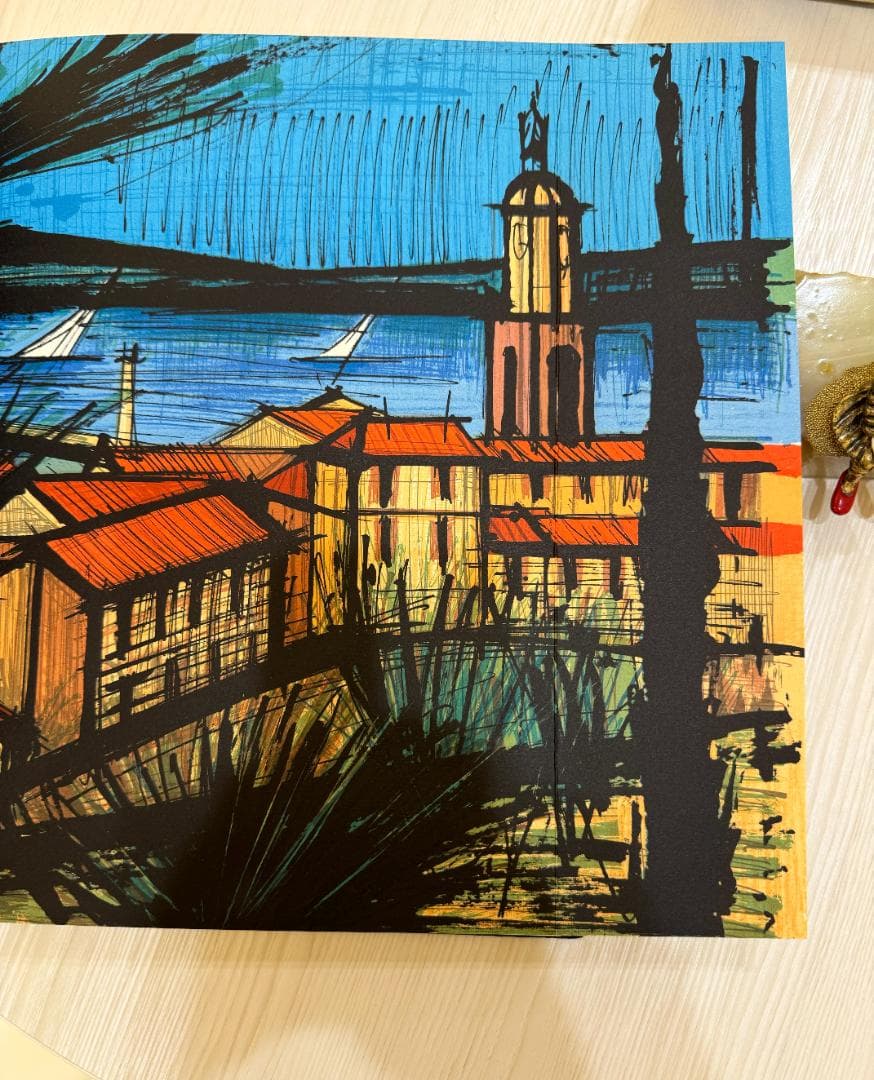 貴重ベルナール・ビュッフェリトグラフ画集革装丁-MASTER BUNNY