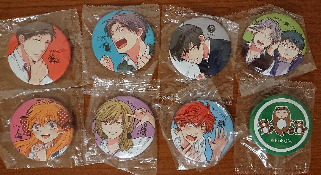 月刊少女野崎くん 缶バッジ 8種セット アニカプ 千代 野崎 真由 御子柴 若松