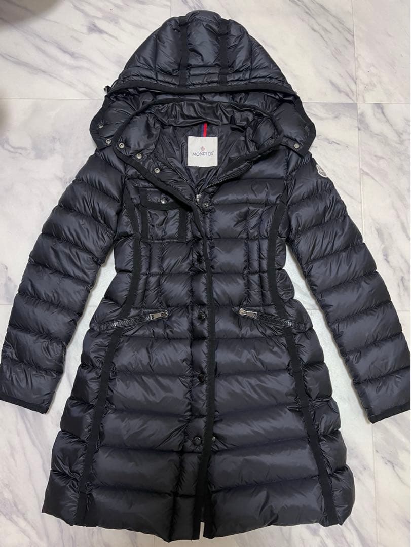 MONCLER モンクレール HERMINE エルミンヌ ダウン 黒 00 - メルカリ