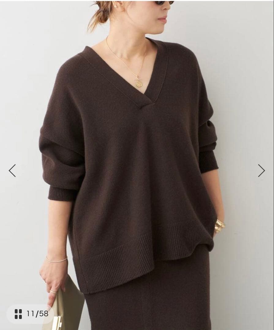 Deuxieme Classe / OLBIA Vネック プルオーバー