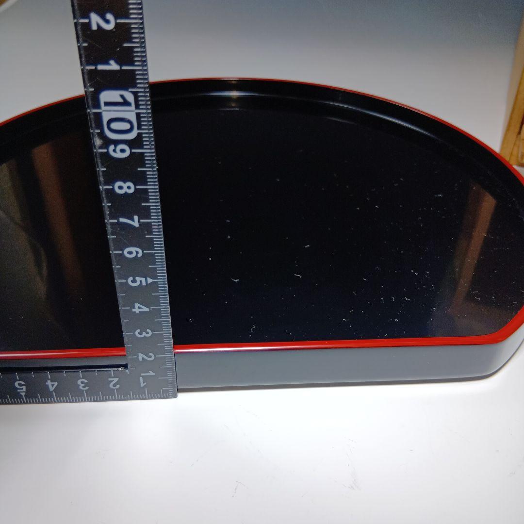 値下げ輪島塗 光栄堂 半月盆5枚 共箱