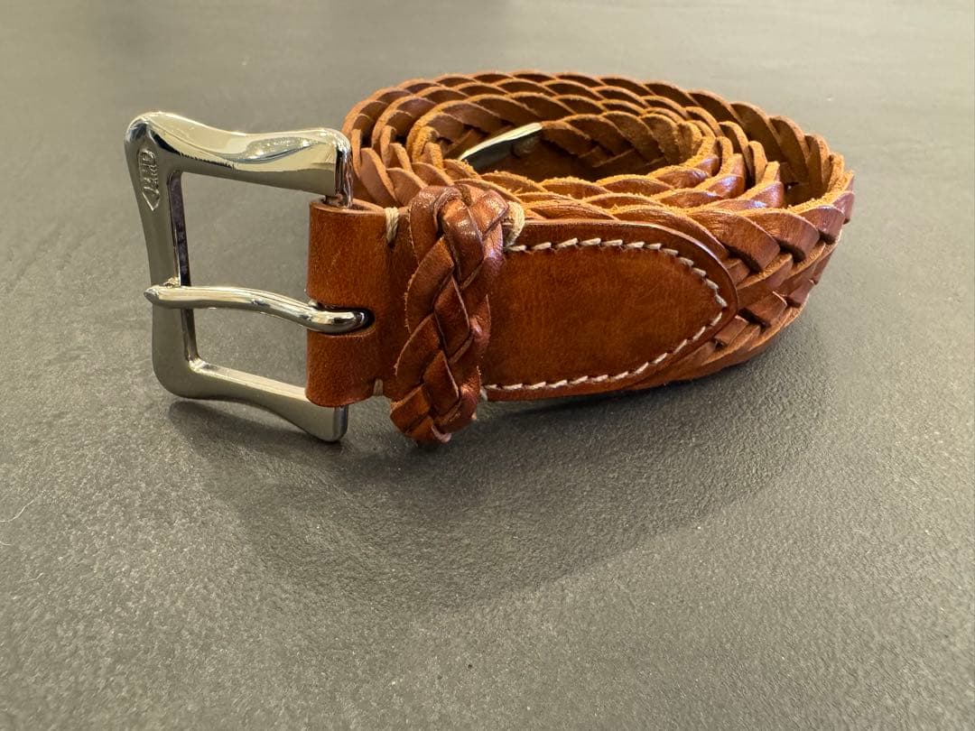 J&Mデヴィッドソン　メッシュベルト　タン　サイズ80