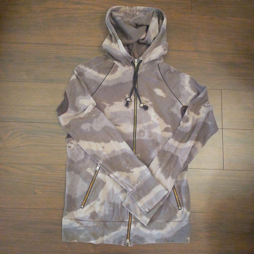 LGB/タイダイ柄 フルジッパー フード付きブルゾン