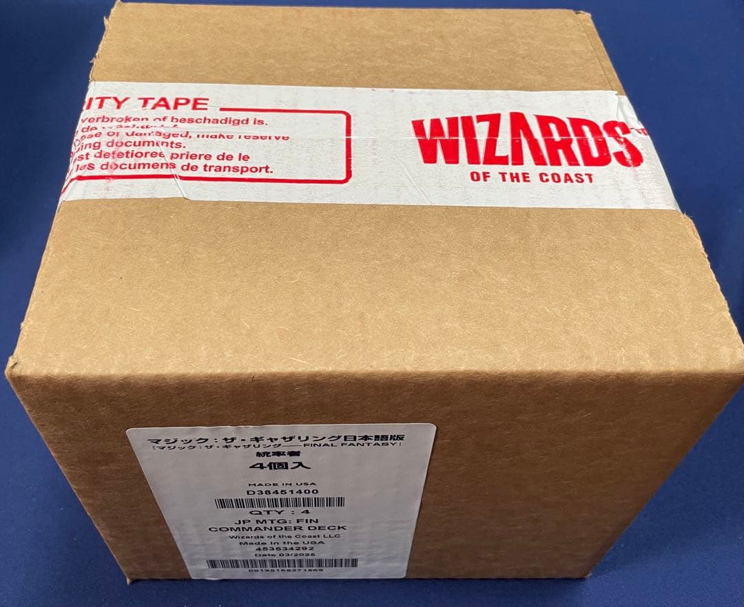 【日本語】MTG FINAL FANTASY 統率者デッキ4個セット 未開封