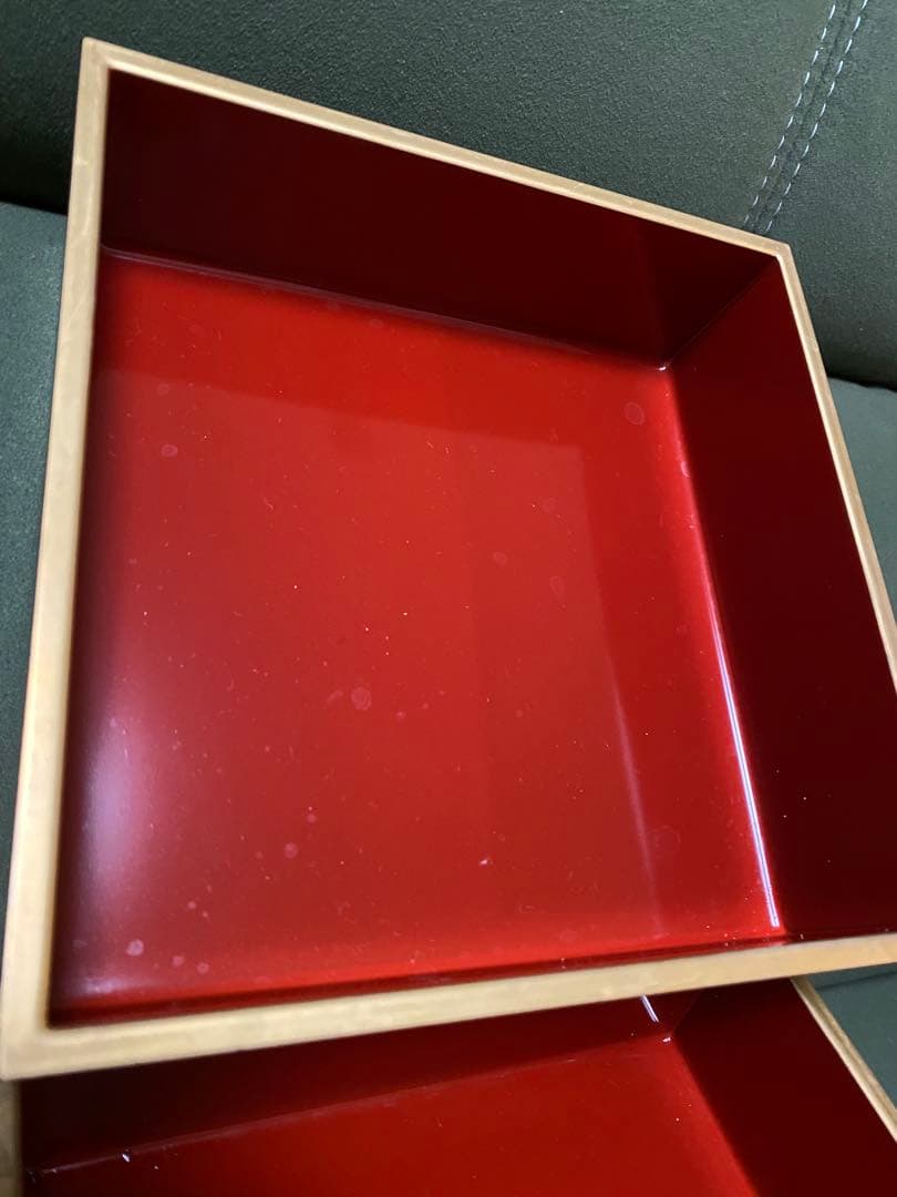 山中漆器 元禄シリーズ 北斎 金彩蒔絵 桜 重箱・銘々皿・汁椀 5個