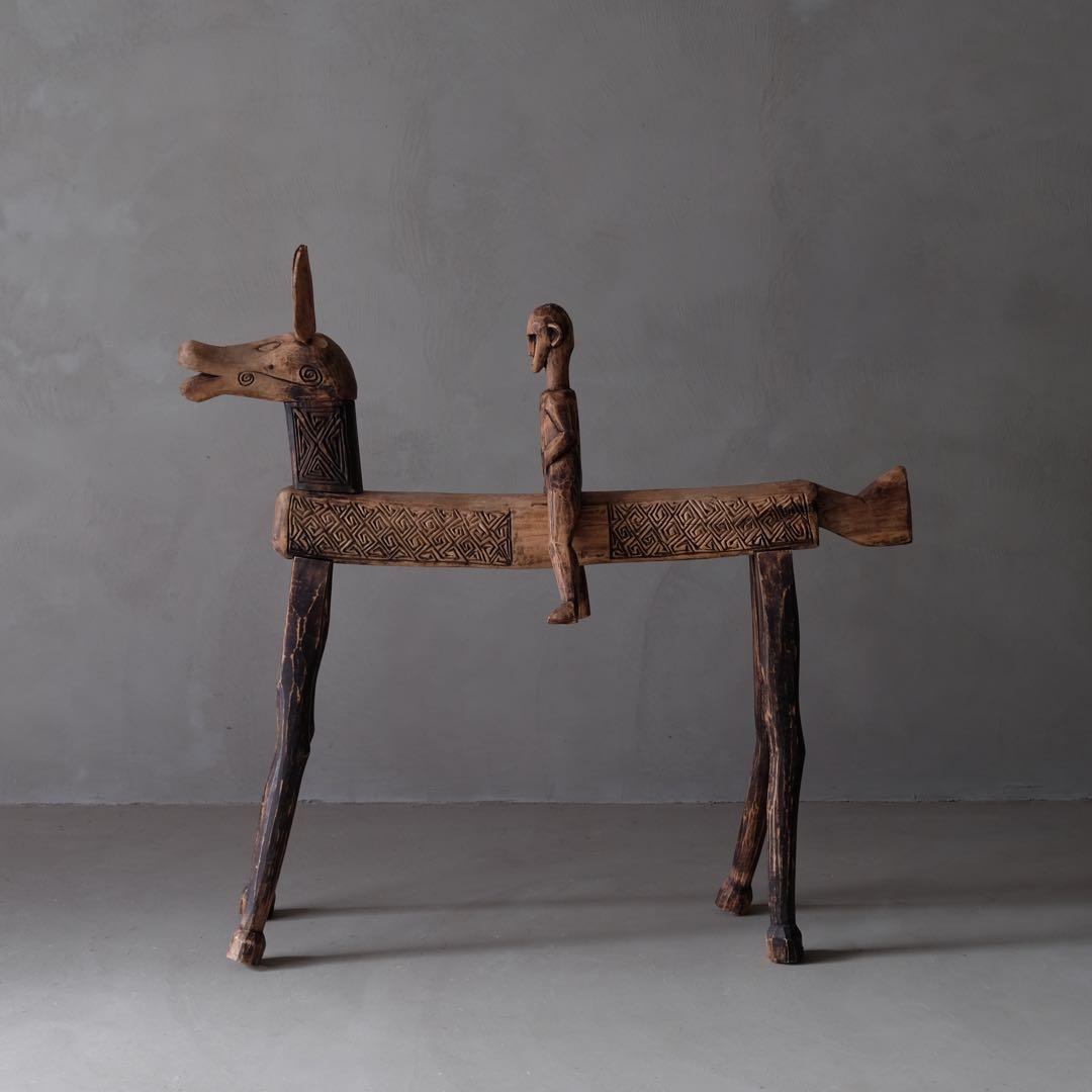 ※直接引取限定　アフリカ マリ共和国 ドゴン族 木彫　木像 プリミティブ アート