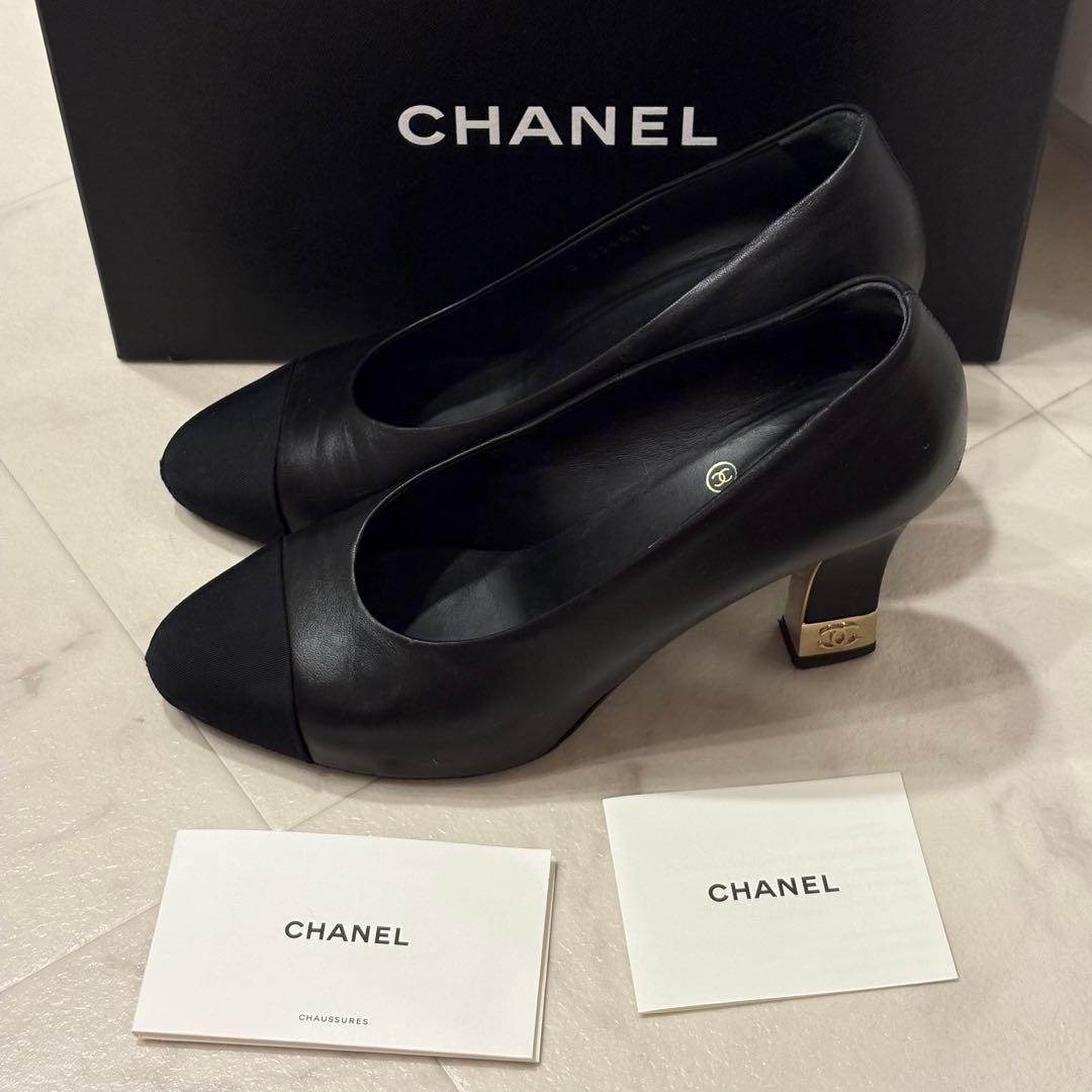 CHANEL ブラック パンプス　サイズ39