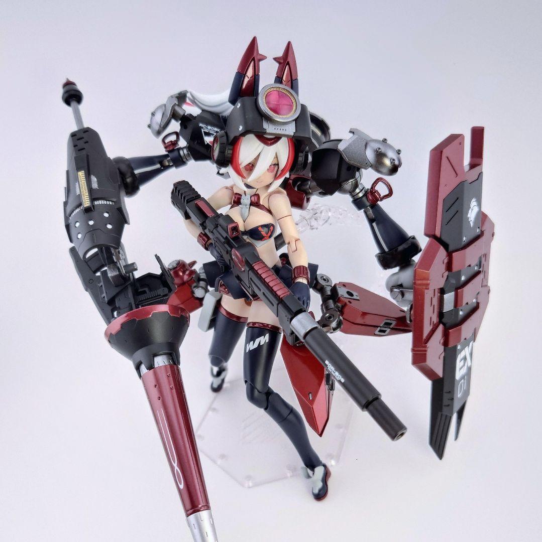 メガミデバイス　プニ☆モフ　ラン　改修　全塗装完成品