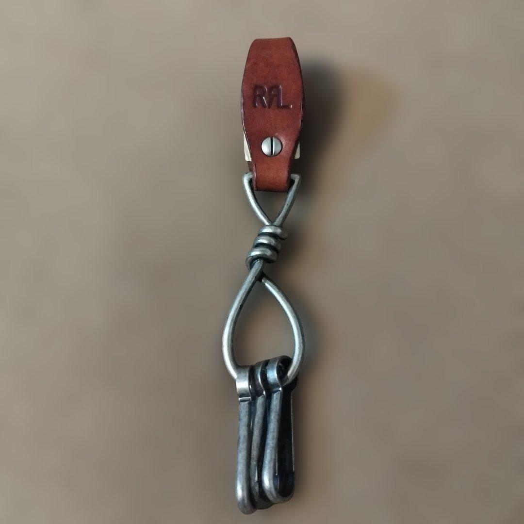 【新品·未使用】RRL レザー キー フォブ