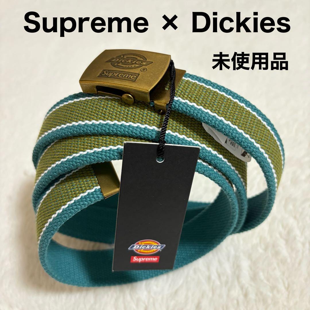 Dickies × Supreme ウェビングベルト フラッシャー付き 未使用品 Supreme x Dickies Stripe Webbing Belt 
