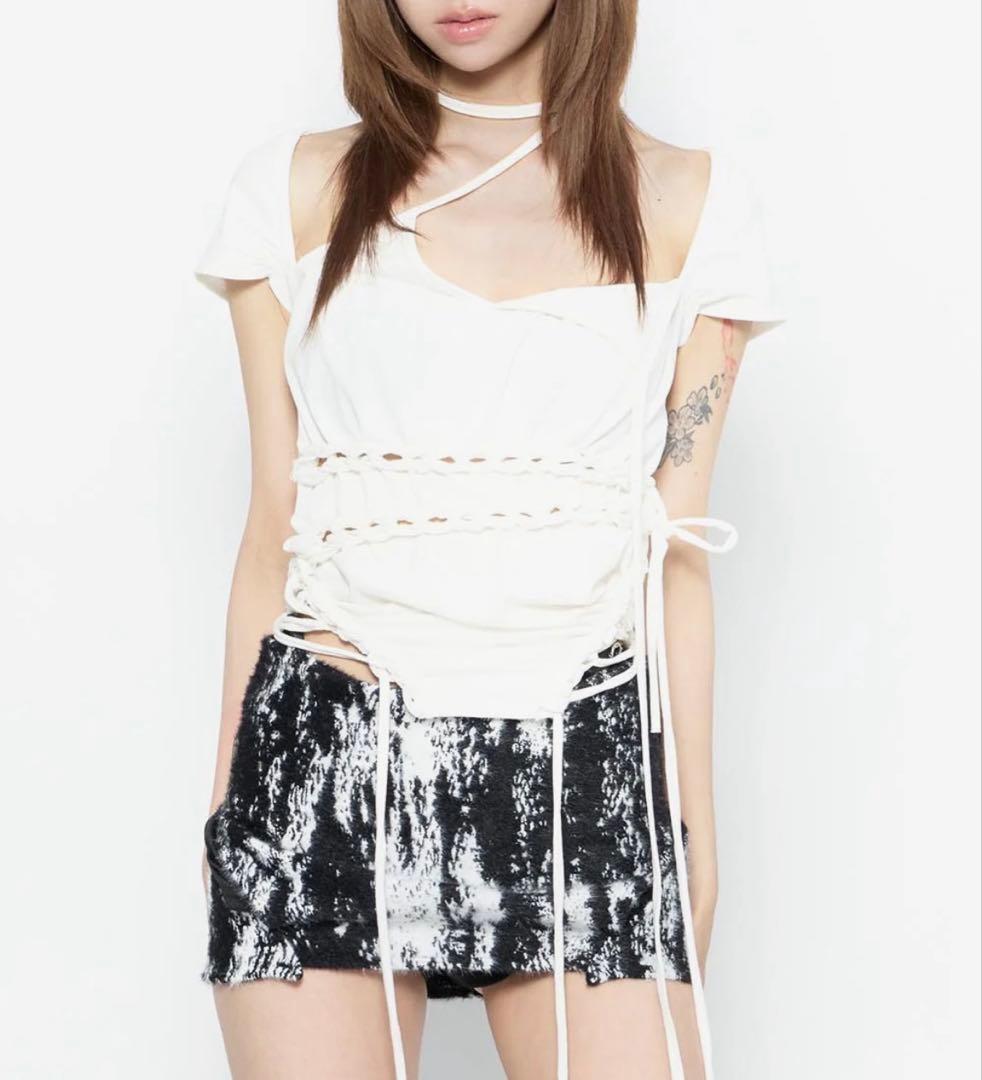 【完売品】theredthread S snake laceup to